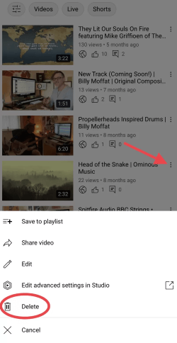 youtube choose to delete the video