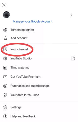 youtube choose your channel