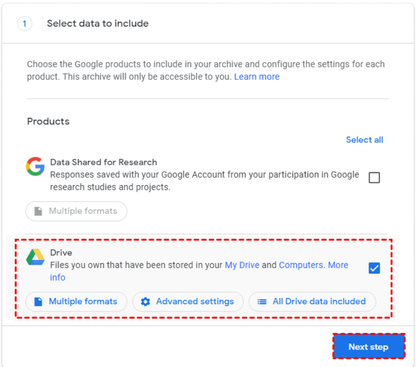 access android backup on google drive on pc