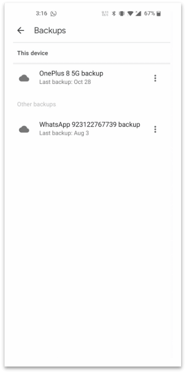 android backup folder on google drive