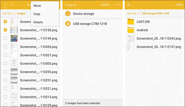 backup android sd card data using android otg cable