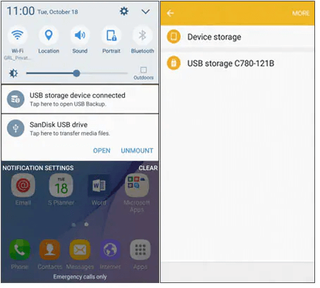 backup android sd card data using android otg cable