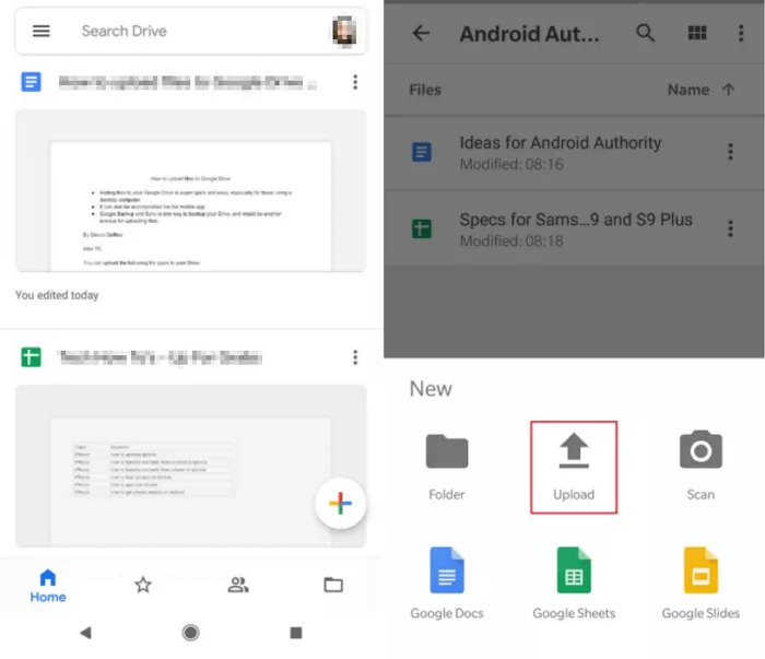 backup mp3 file to google drive on android