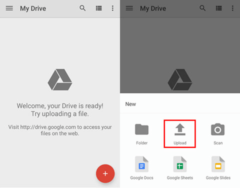 backup oneplus to google drive