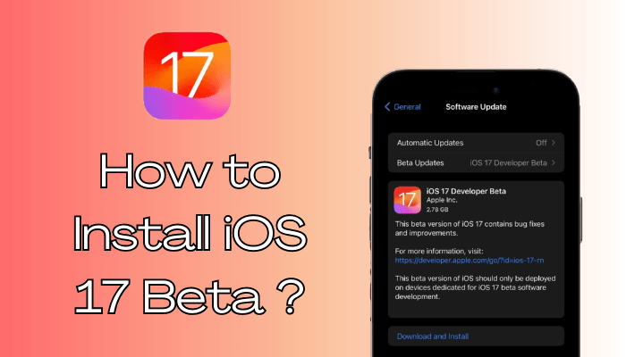 how to download and install iOS 17 beta