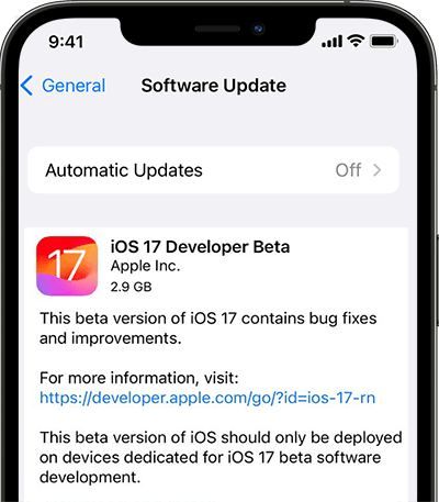 iOS 17 beta