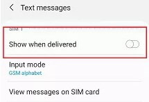 disable sms via server