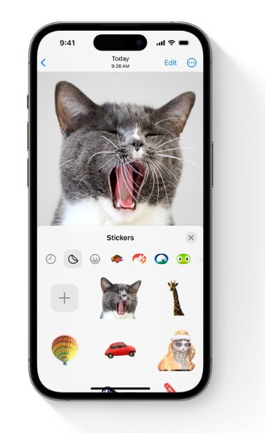 what is live stickers on iOS 17