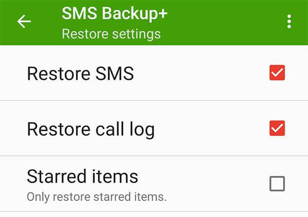 tap on the restore button