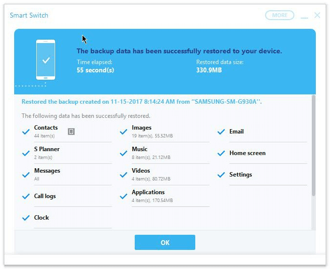 transfer photos or videos to a computer with smart switch