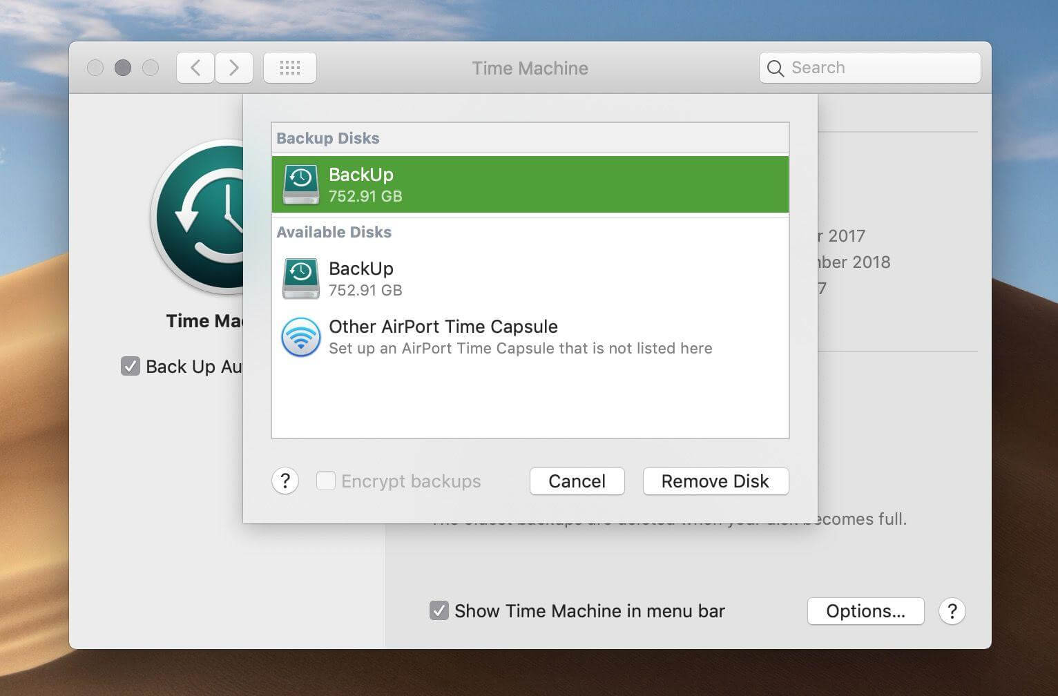 backup your data on mac