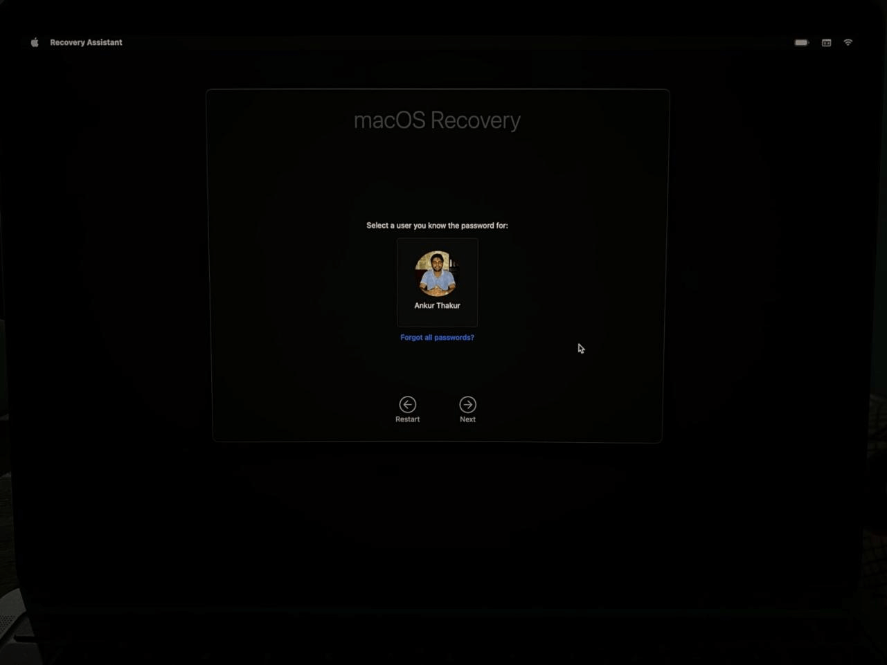 boot mac in internet recovery mode