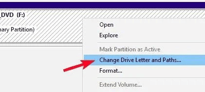 changing to a different drive letter