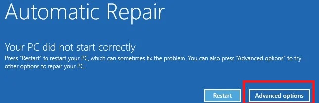 computer not start correctly