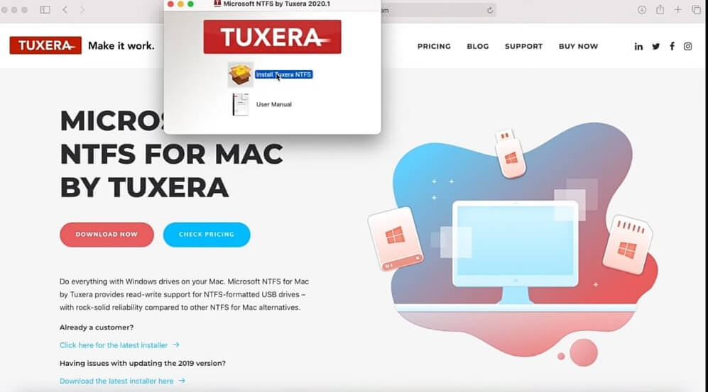 download the installation file for tuxera nft for mac