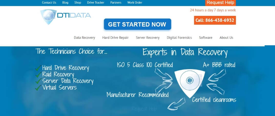 DTI data recovery service