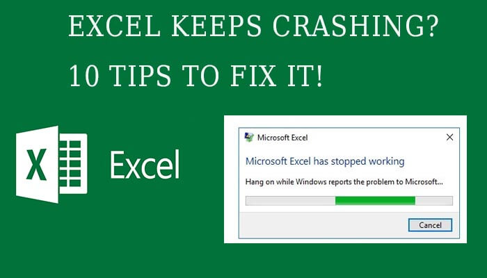 how to fix Excel keeps crashing