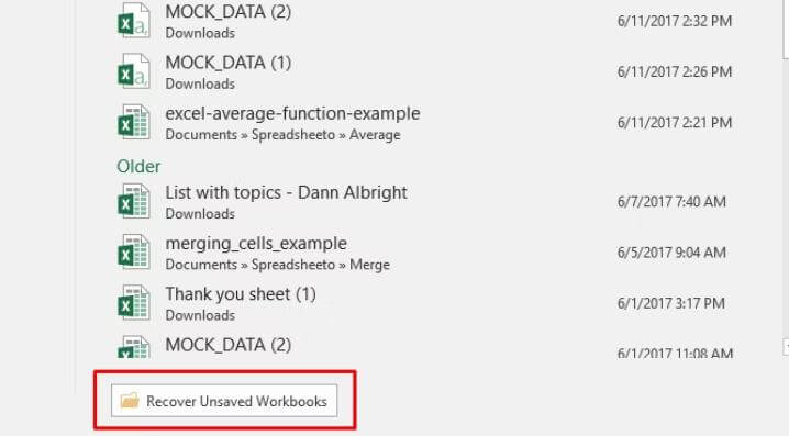How to Recover Accidentally Closed Excel Files Without Saving