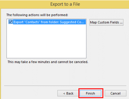 outlook export contacts