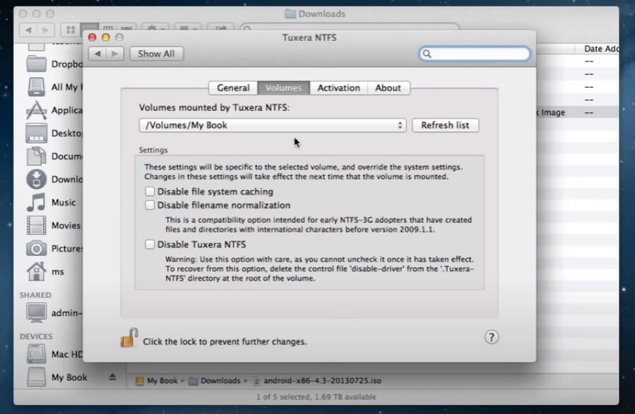 how to use tuxera ntfs for mac