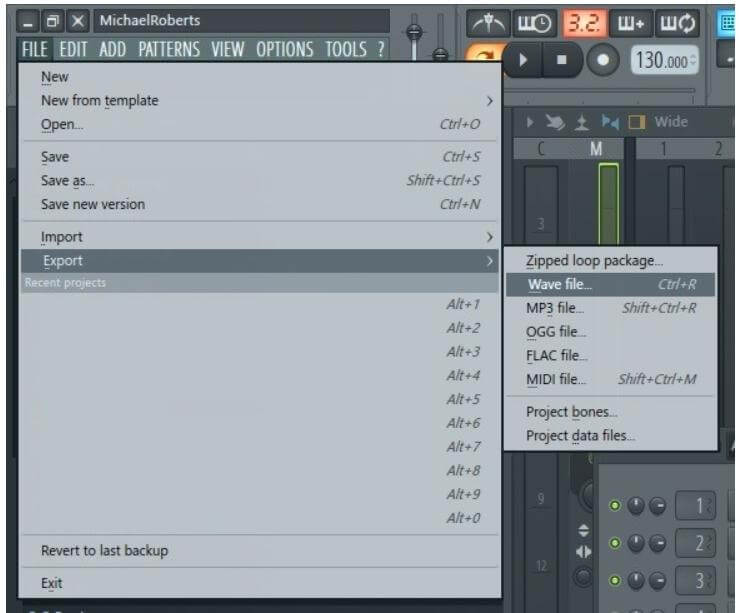 Saving Your Project in FL Studio