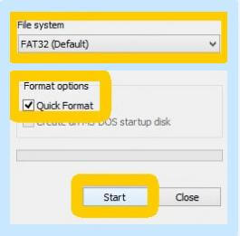 format ad card with windows explorer