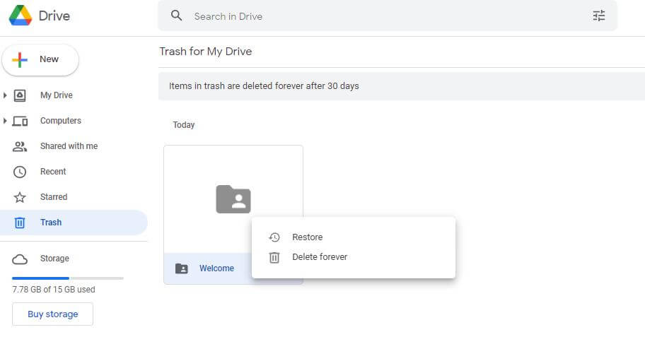 How To Recover a Deleted Folder in Google Drive