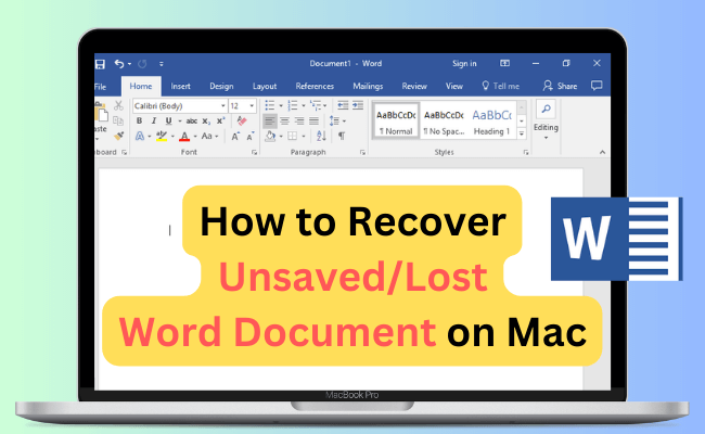 How to Recover Deleted Word Document on Mac in 2024