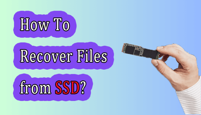 how to recover files from ssd