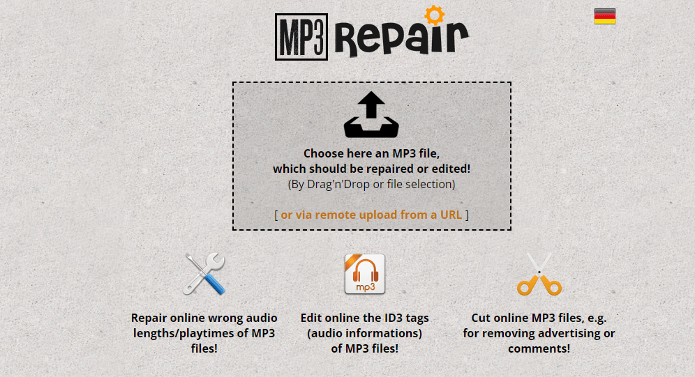 fix corrupted mp3 file
