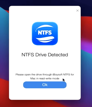 ntfs drive detect