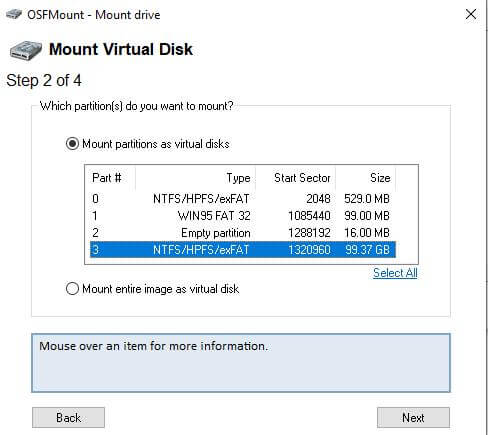 passmark osf mount mount virtual disks