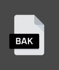 recover bak file