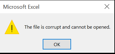 recover corrupted excel files