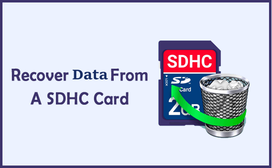 recover data from a sdhc card