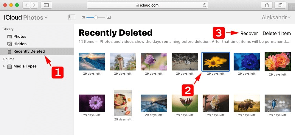 How to recover deleted photos from iCloud on Mac