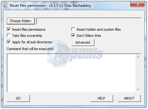 reset-permissions-using-the-reset-utility
