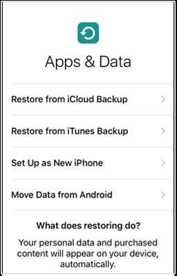 recover data from dead iphone with iCloud