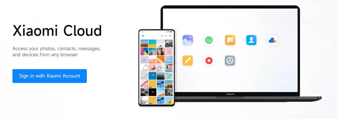 sign in xiaomi cloud