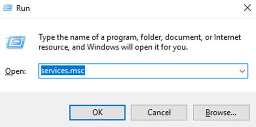 type-services-msc-on-run-dialog-box