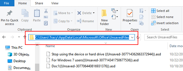 word document temp file location