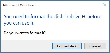 need format disk
