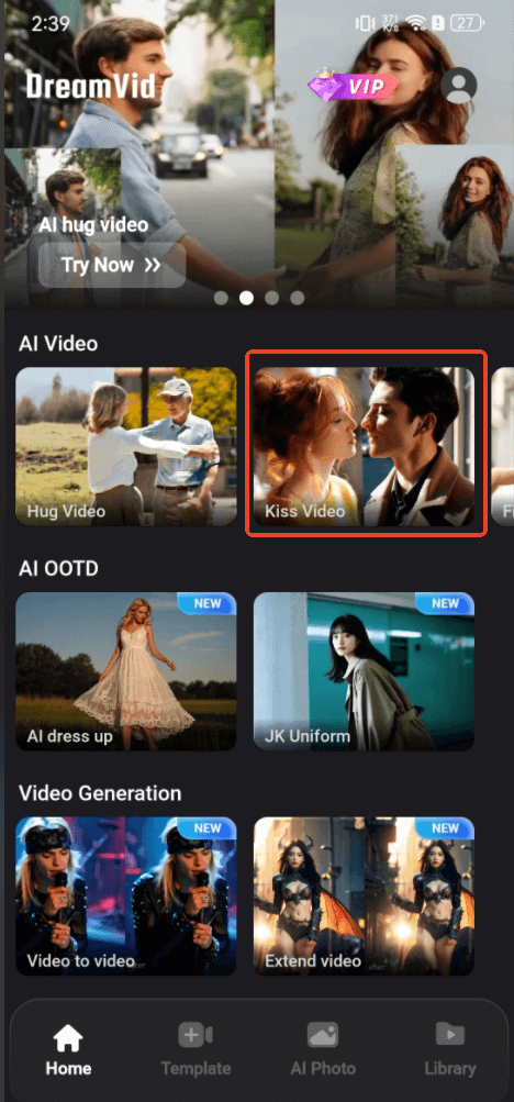 choose ai kissing video