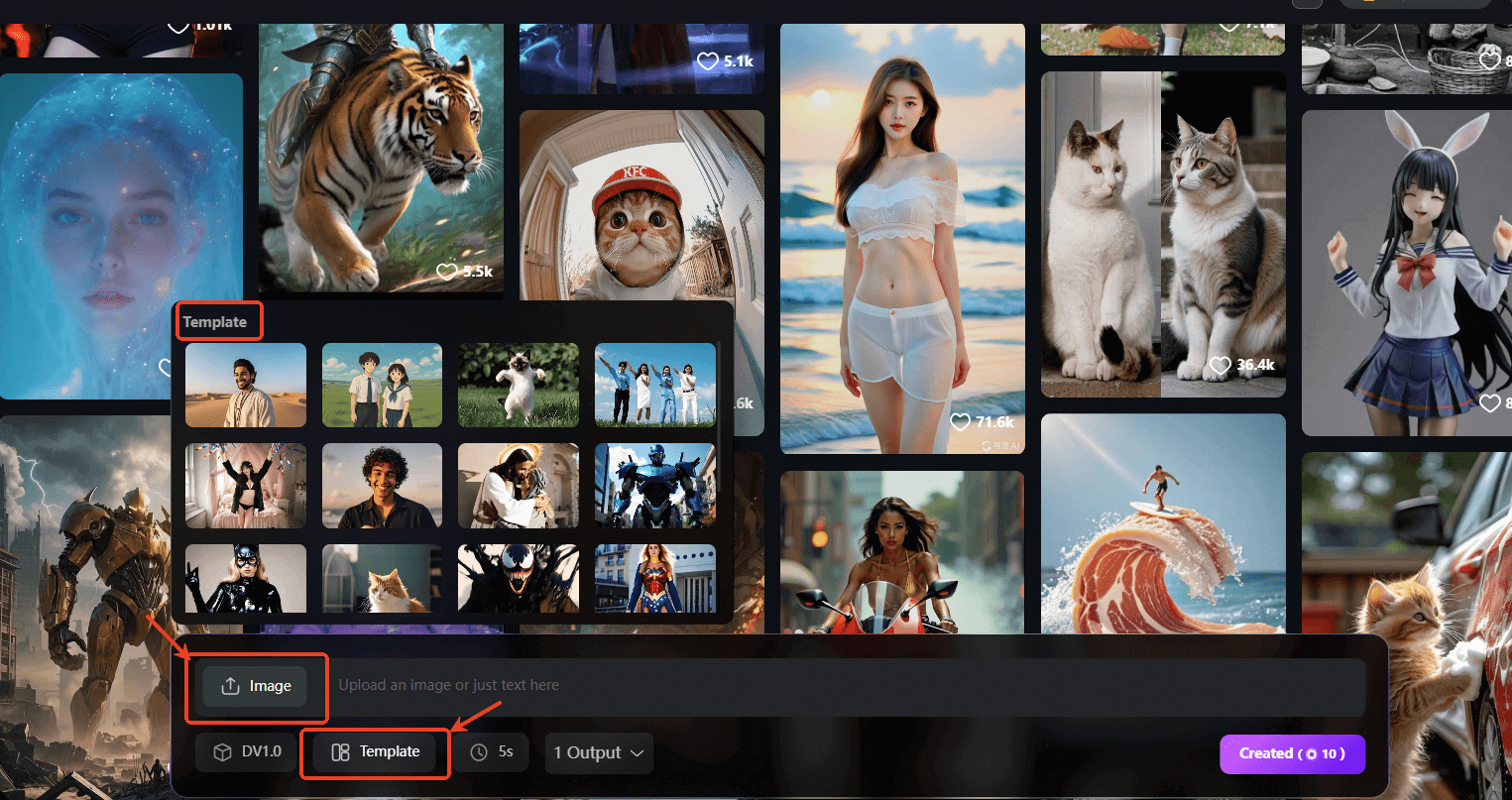 dreamvid ai cat dance step3
