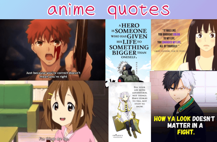 anime quotes