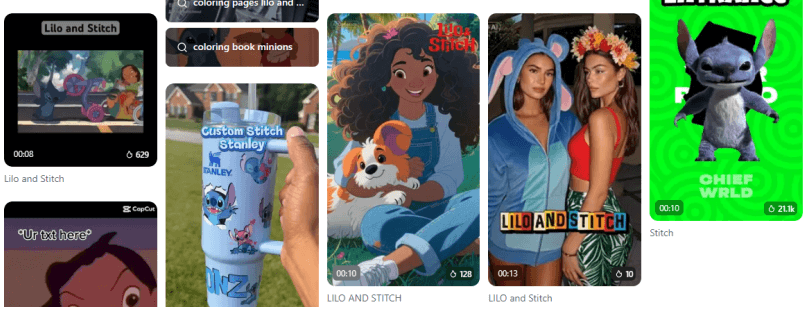 capcut lilo and stitch filter