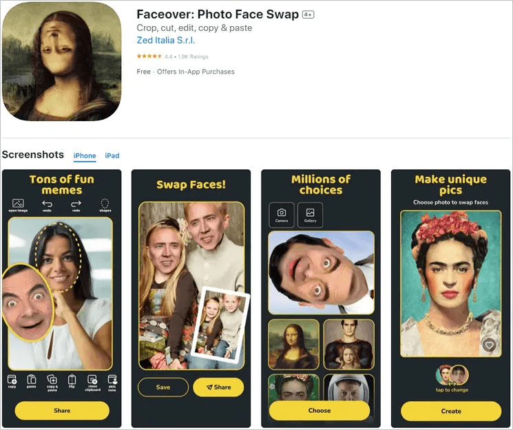 faceover
