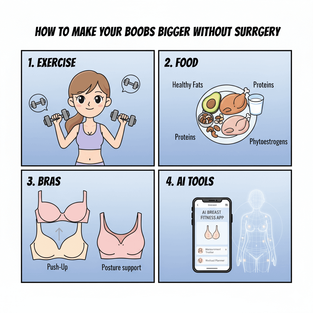 how to make your breasts bigger without surgery