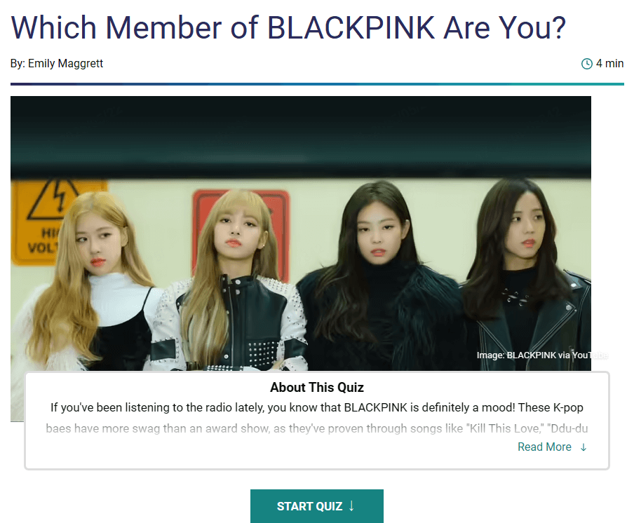 HowStuffWorks blackpink quiz