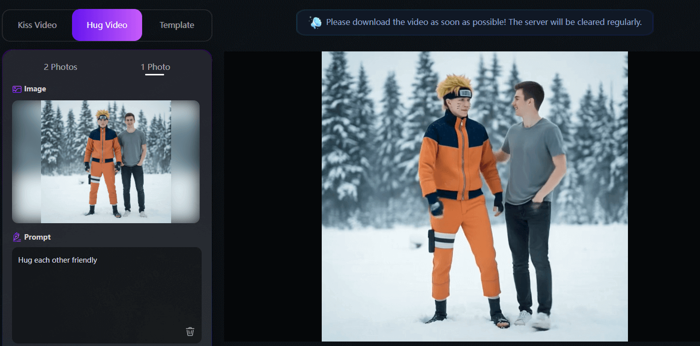 hug anime character step2